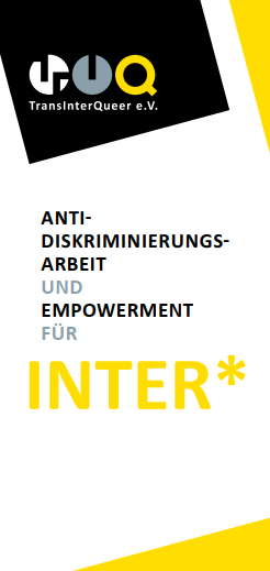 Flyer Antidiskriminierungsarbeit und Empowerment für Inter*