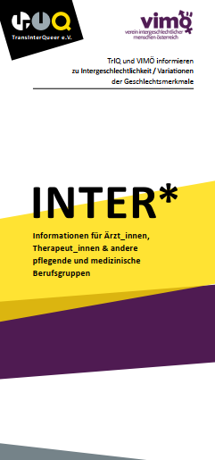 Broschüre Inter Informationen für Mediziner*innen