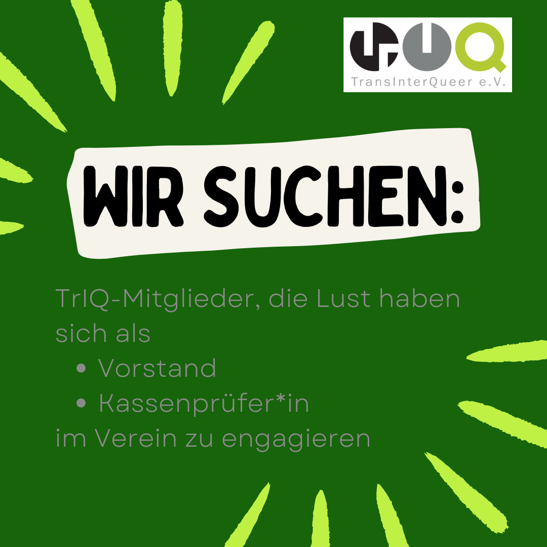 Vorstand und Kassenprüfung gesucht