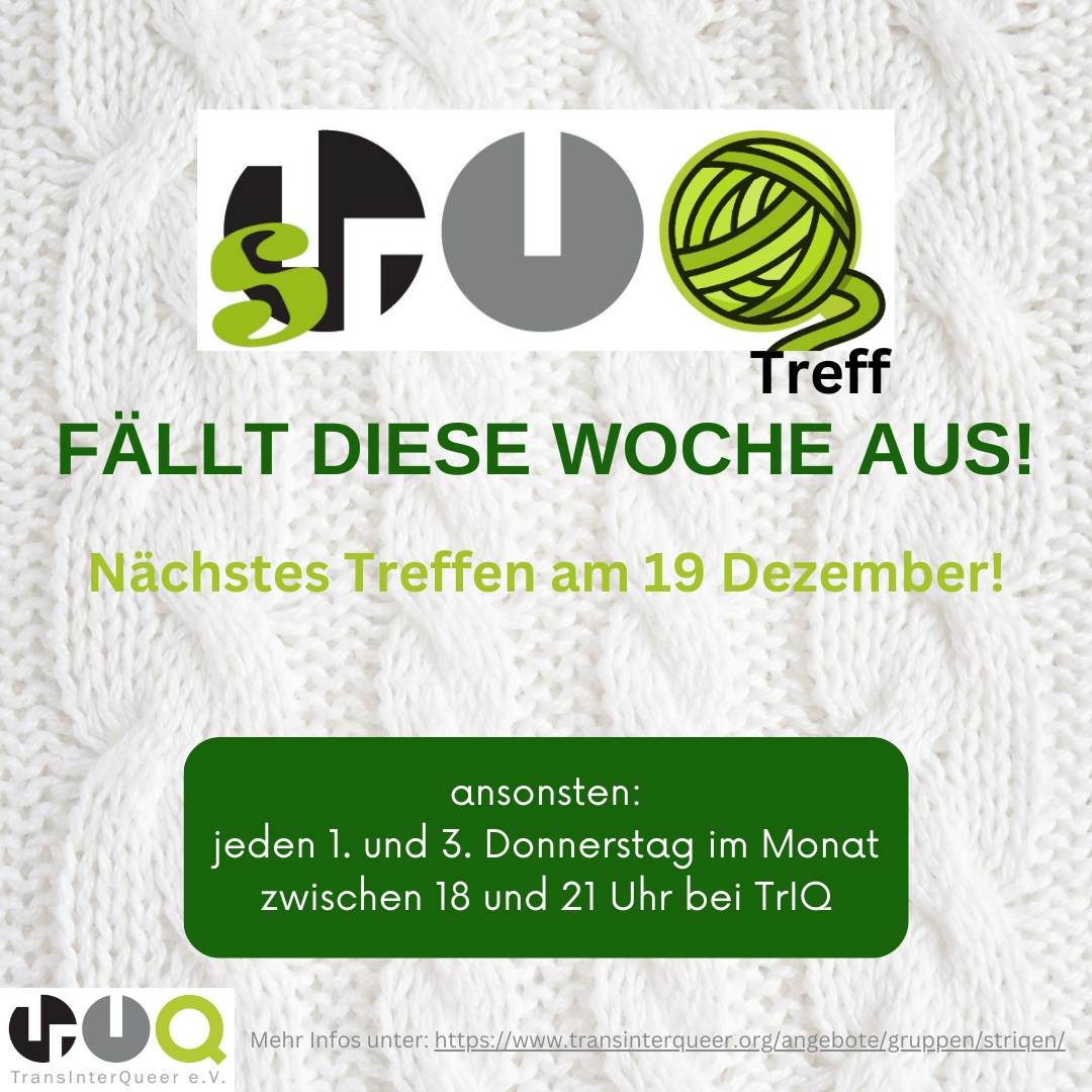 STrIQ-Treff entfällt diese Woche